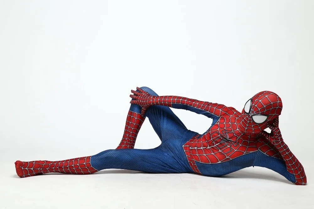 Для взрослых и детей 3D печатных человек паук комбинезон далеко от дома Питер