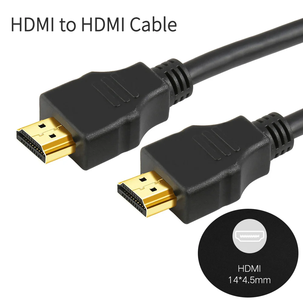 FEELWORLD 1 м Высокоскоростной HDMI к Mini hdmi кабель и к Micro hdmi кабель штекер папа-папа кабель 1,4 Версия высокая прочность - Цвет: HDMI Cable