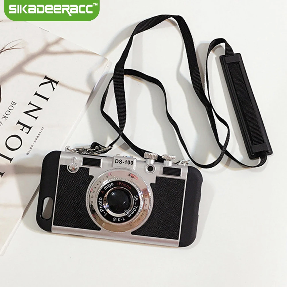 Винтажные Чехлы для iPhone 12 Pro Max Mini Camera 11 X XS XR 7 8 Plus 6 6s SE 2020 | Мобильные телефоны и