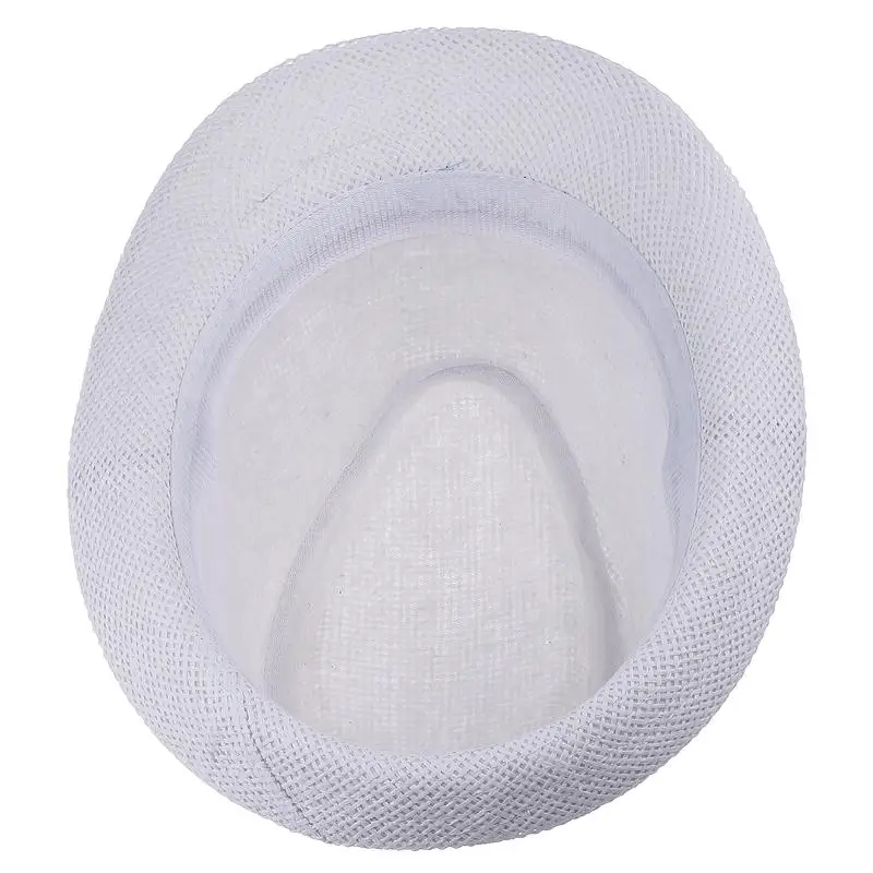 Летняя пляжная шляпа для детей фетровая шляпа-федора соломенная мальчиков и