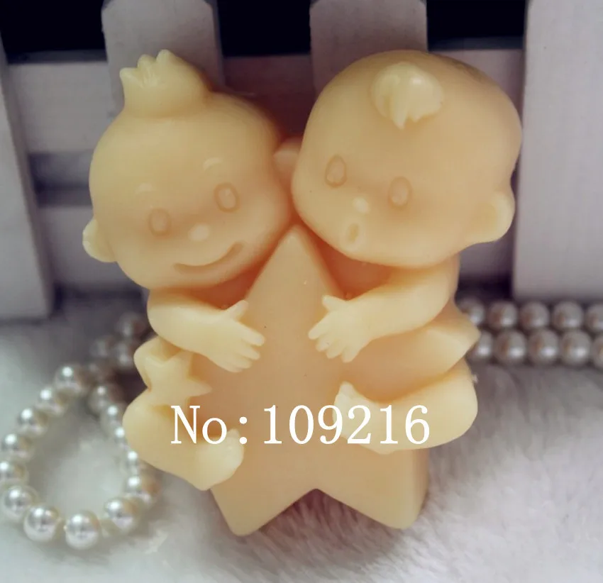 

wholesale!!!1pcs Constellation Gemini(zx843) Silicone Handmade Soap Mold Crafts DIY Mould