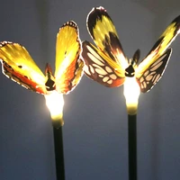 butterfly outdoor solar powered waterproof led garden courtyard lawn lamp lamp dancing flame flickerin decorative light