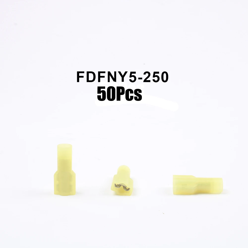 50 шт. FDFNY5 250 FDFNY5.5 нейлоновый латунный женский изолированный Соединительный