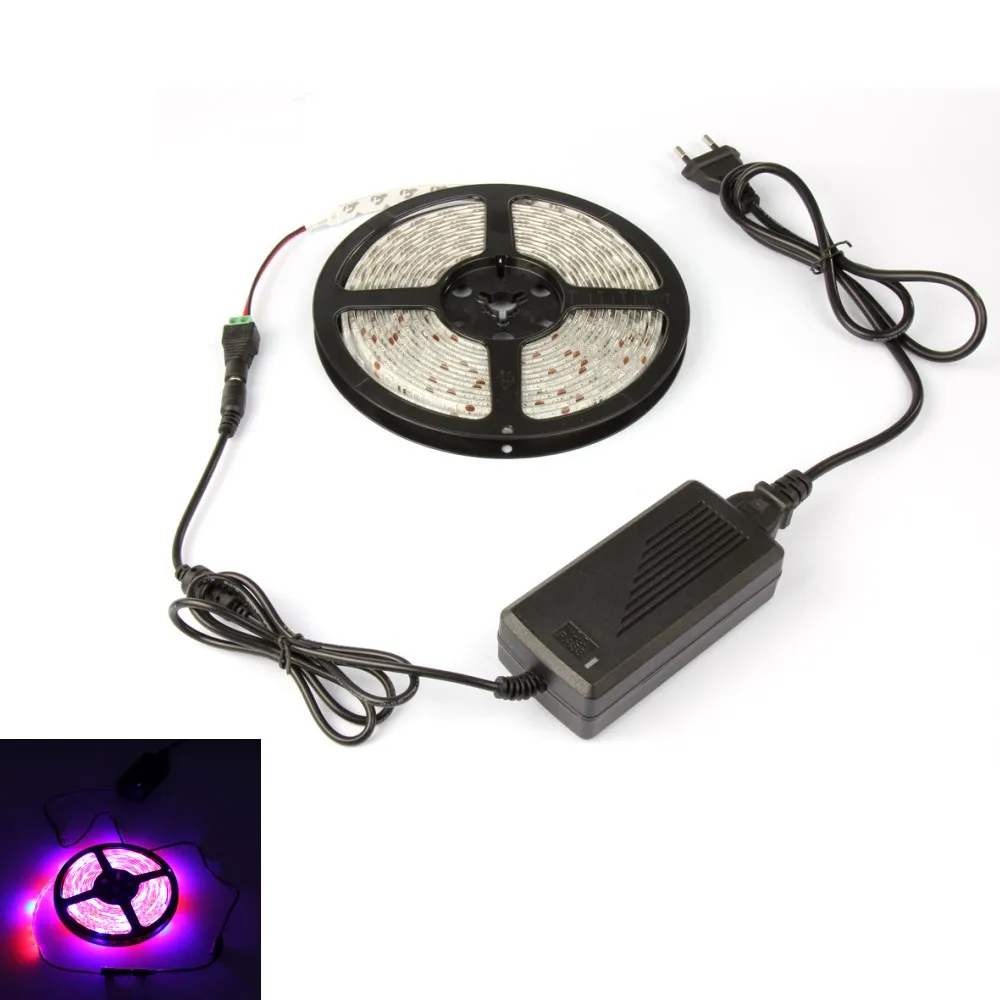 1 компл. 5 м LED завод Лампы для роста растений 5050 Светодиодные ленты огни DC12V 4Red