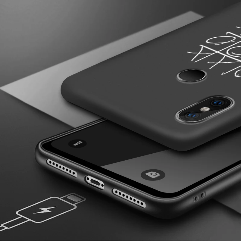Цветной Матовый Мягкий силиконовый чехол для Xiaomi Redmi Note 5 6 Pro 5A 7 Prime S2 Go черный