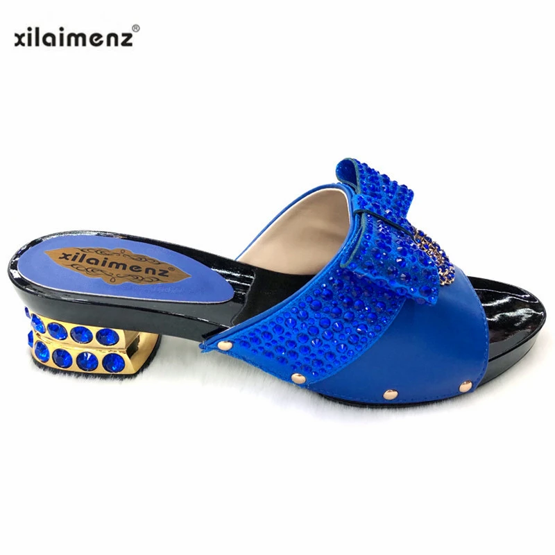 2019 г. новые модные туфли-лодочки в нигерийском стиле на низком каблуке летние