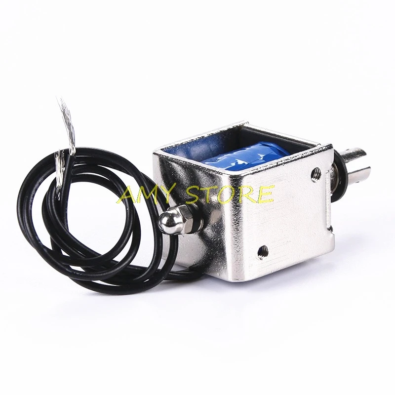 JF-0826B DC6V 12V 24V Open Frame Solenoid 10mm Stroke Push Pull Type Electronic DC Electromagnet 20N Force | Обустройство дома