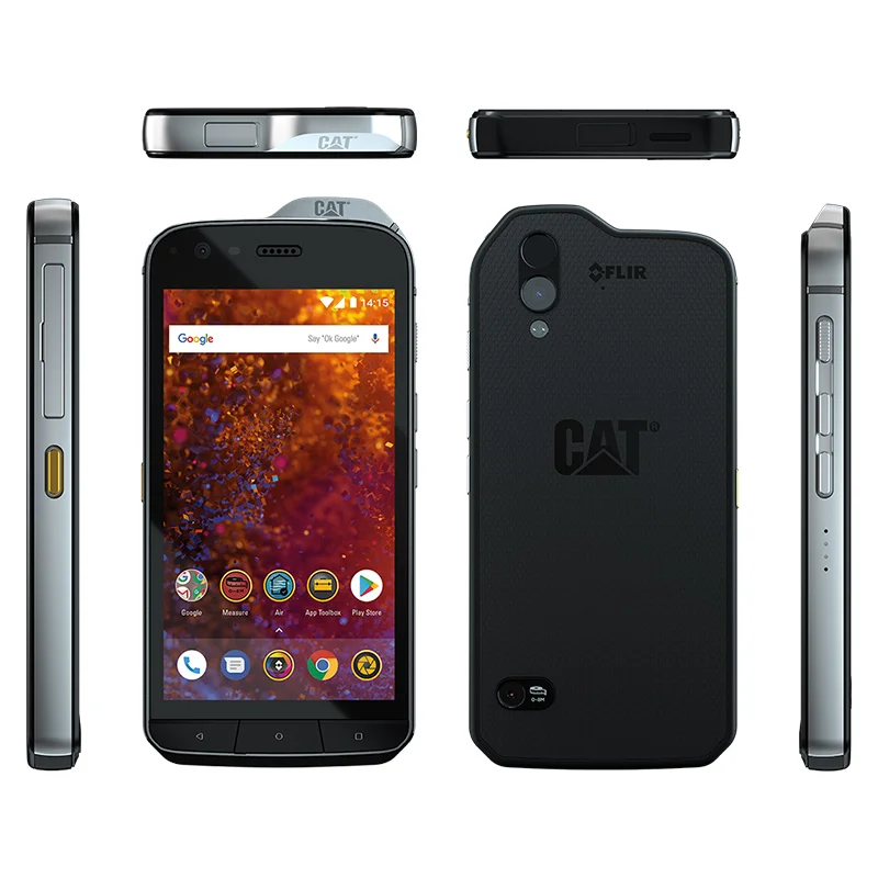 CAT S61 водонепроницаемый мобильный телефон Android 8,0 5,2 ''FHD+ Восьмиядерный 4 Гб+ 64 Гб 16 МП 4500 мАч Snapdragon 630 смартфон