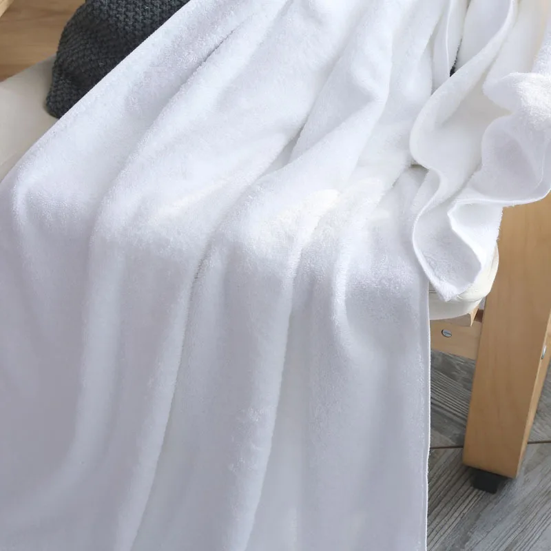 3Pcs 100% Cotton Bath Towel Set 32*32/40*80/70*140 White Large Bathroom Supplies | Дом и сад