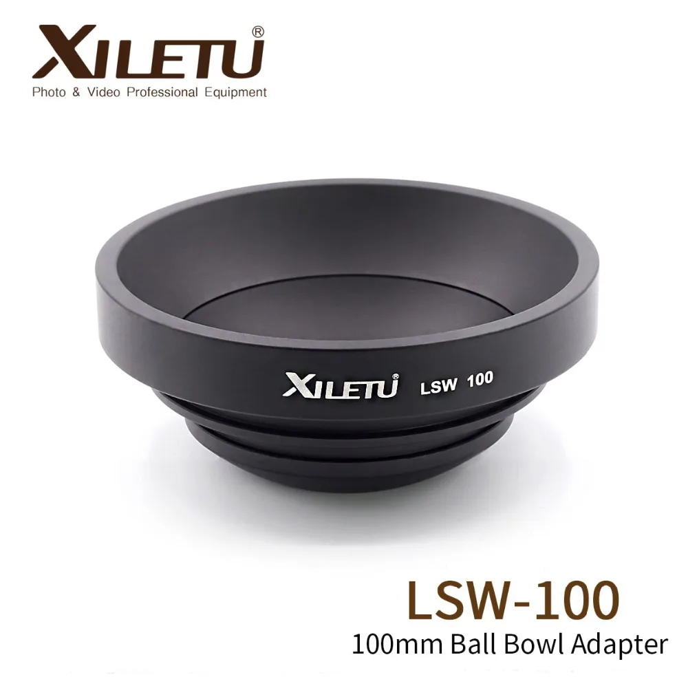 XILETU LSW-100 100 мм Полушаровой Алюминий сплав Штатив Чаша адаптер для Sachtler Gitzo Manfrotto видео головки