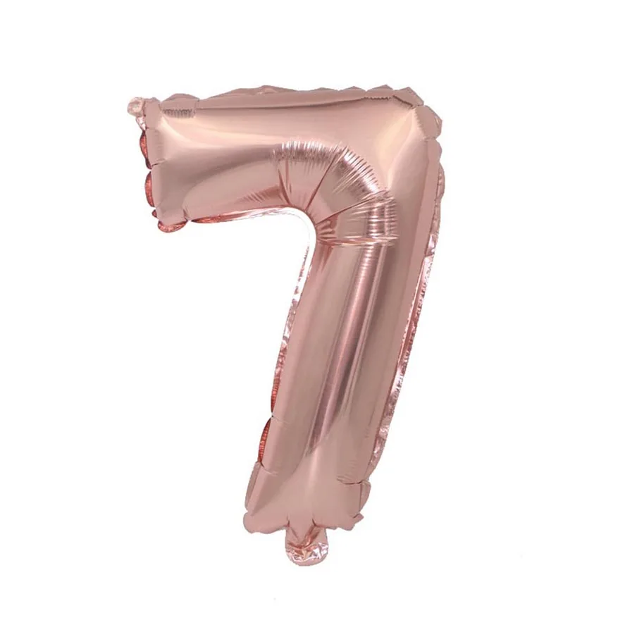 rose gold-7 32 дюйма Серебристые воздушные шарики большой фольгированный шар для дня рождения свадьбы юбилея фестиваля украшения - Цвет: rose gold-7