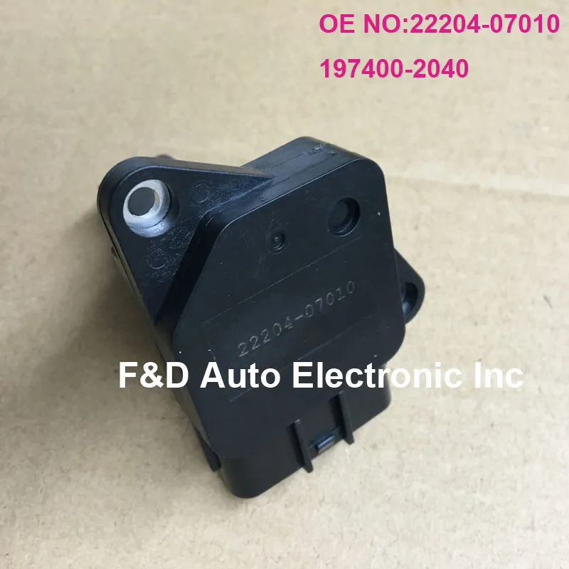 Новый датчик массового расхода воздуха OEM 22204 07010 для 1999 2006 TOYOTA Celica Corolla Verso RAV 4 MAF