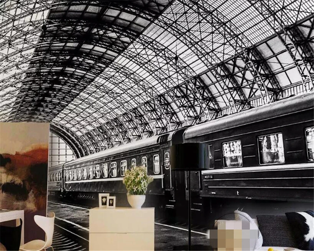 Обои beibehang в рулоне с изображением американского города моста ночного вида 3D обои