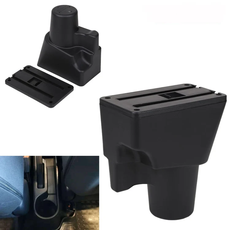 Armrest base Для Kia Picanto подлокотник коробка Picanto3X-Line Универсальный центральный автомобильный подлокотник для хранения коробка Подстаканник Пепельница Модификация аксессуары - Название цвета: Armrest base