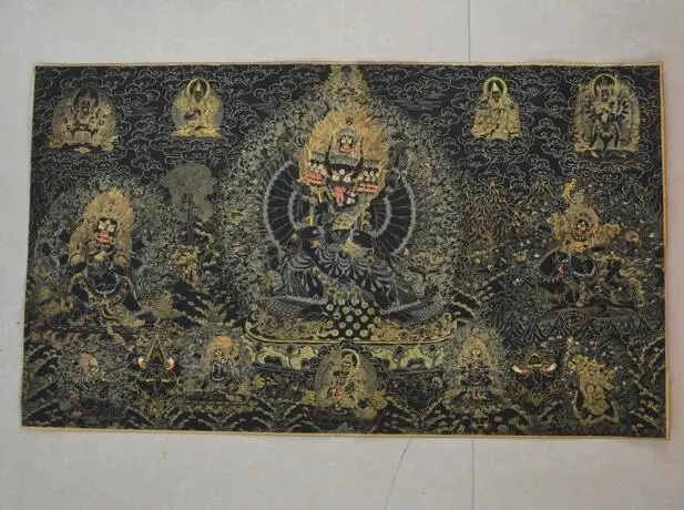 

Characters and Paintings Collection Tangka Buddhist Decoration Paintings 90x52cm Tangka Santou Diamond in Nepal and Tibet