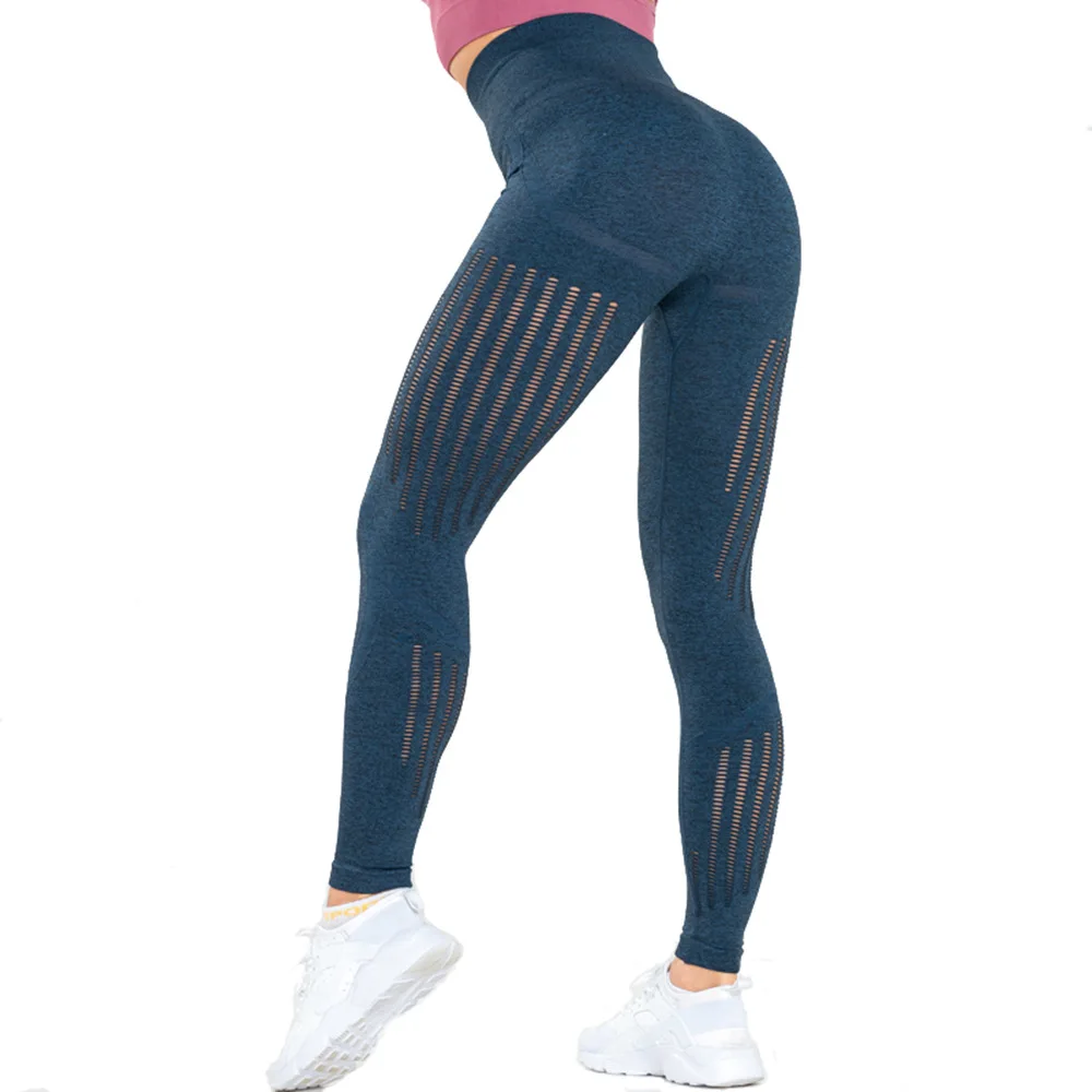 

Women Yoga Pants Sportswear Compression Tights Seamless Pants Stretchy High Waist Run Fitness Leggings Hip Push Up