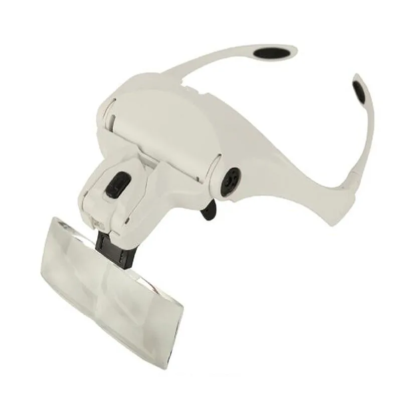 Гарнитура очки лупа 5 групп линз можно регулировать светодиодные лампы