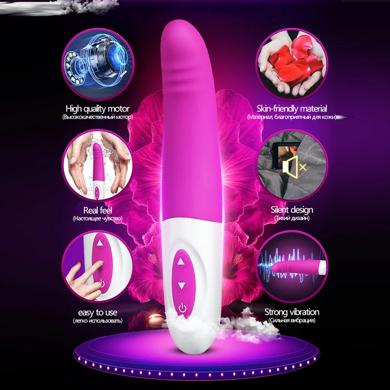 10 скоростей Мощный G Spot Вибратор Клитор Анальный Стимулятор массажер мастурбатор