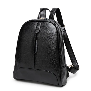 new black Женская сумка в западном стиле, женский рюкзак, Одноцветный Школьный рюкзак, Женский Повседневный Рюкзак Mochila, школьный рюкзак - Цвет: new black