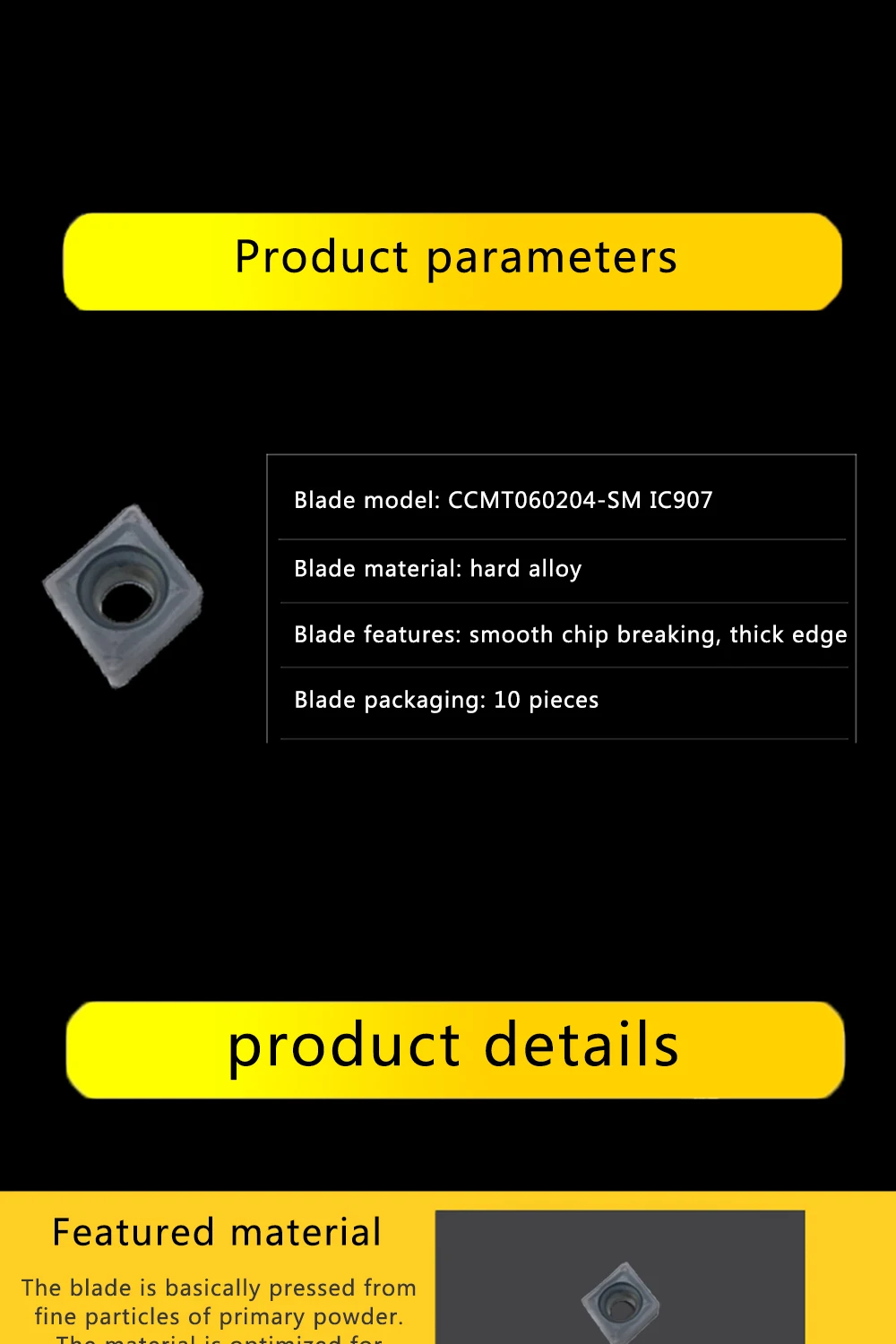 10 шт. CCMT060204 SM IC907 внутренние токарные инструменты твердосплавные вставки токарный резак токарный инструмент токарный поворотный вкладыш