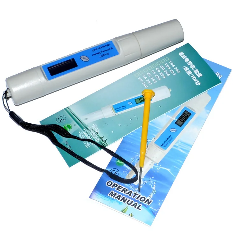 Водонепроницаемый цифровой измеритель солености для соленой воды бассейна рыбы
