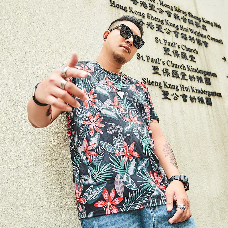 Мужская футболка с коротким рукавом GXXH модная повседневная из полиэстера