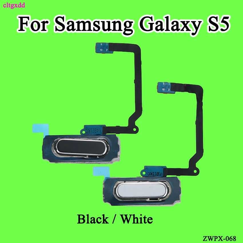 cltgxdd Fingerprint Sensor Scanner Flex Cable Home Button Return Key Connector For Samsung Galaxy S5