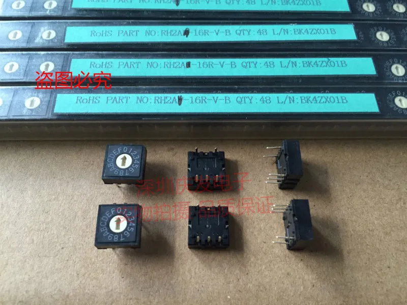 Оригинальный новый 100% RH2A 16R V B 0 F/16 зубчатый поворотный переключатель кодирования