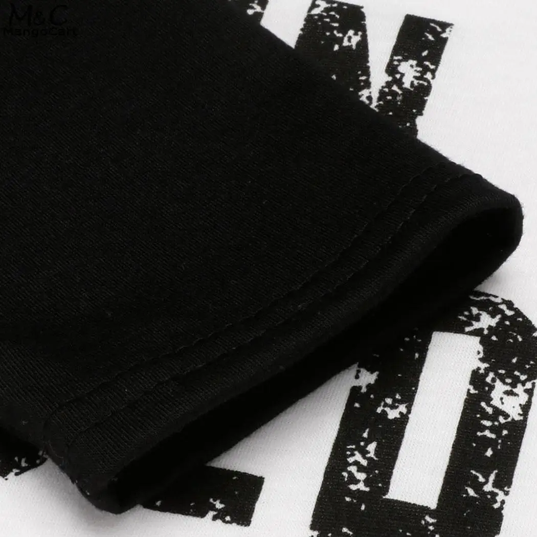 Контрастные принты письмо Цвет с длинными рукавами в стиле пэчворк пуловер