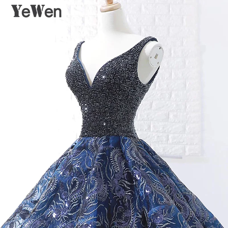 Сексуальное длинное вечернее платье Королевского синего цвета 2020 Новое
