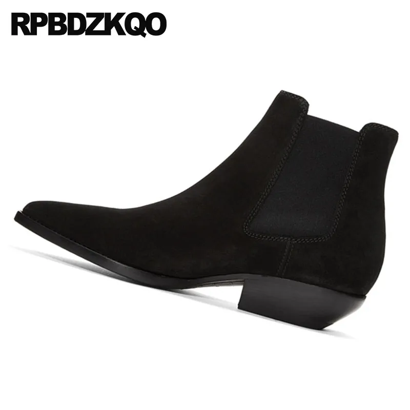 Ковбойские сапоги мужские ковбойские до щиколотки с заостренным носком из