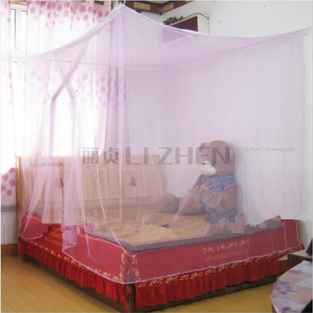 Навес белый четыре угла пост студенческий навес кровать москитная сетка