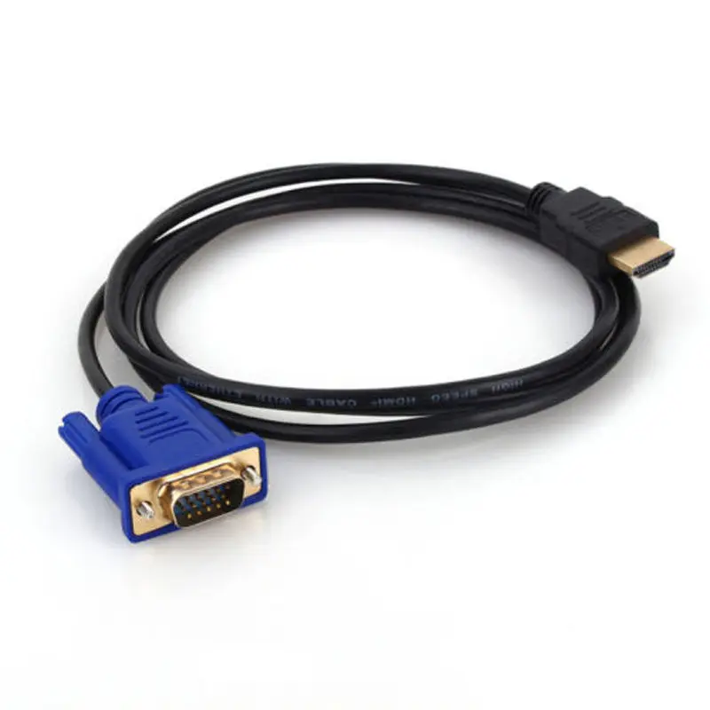1 8 м HDMI папа к VGA Мужской передачи провода видео HDTV конвертер адаптер кабель для