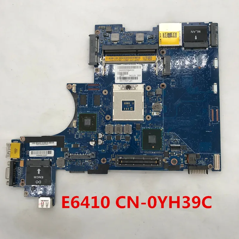 Материнская плата для ноутбука DELL latitude E6410 CN 0YH39C YH39C LA 5472P GPU integrada QM57 DDR3 100% TEST