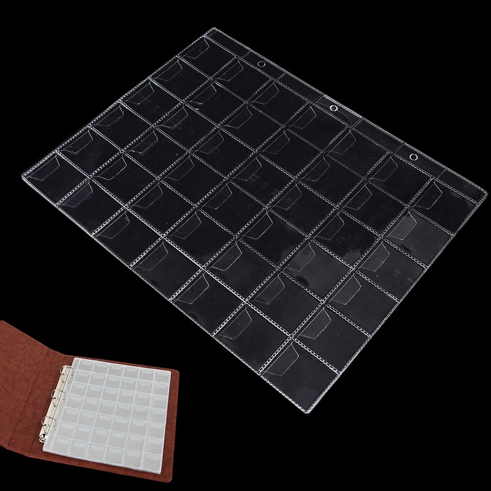 Портативные пластиковые держатели для монет с 42 карманами высококачественные