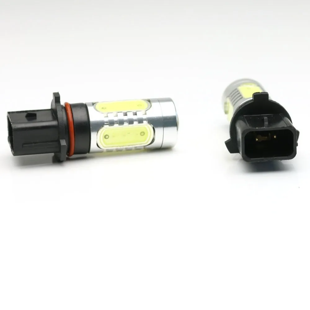 2 шт. белый CREE чипы светодиодный высокое Мощность P13W COB DRL Противотуманные фары для