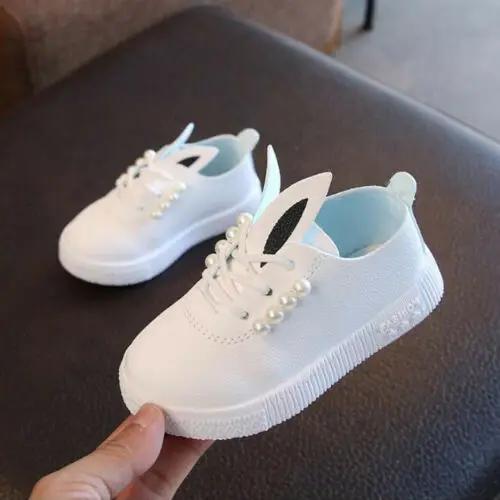 Новинка обувь для маленьких девочек с заячьими ушками нескользящие кроссовки