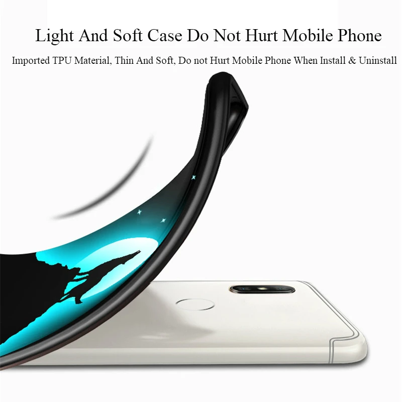 3D Touch Luminous Case for Redmi S2 MI 8 Soft Silicone Light Glow Pattern Full Back Cover Xiaomi 8SE/Mi 5X/Mi 6X |