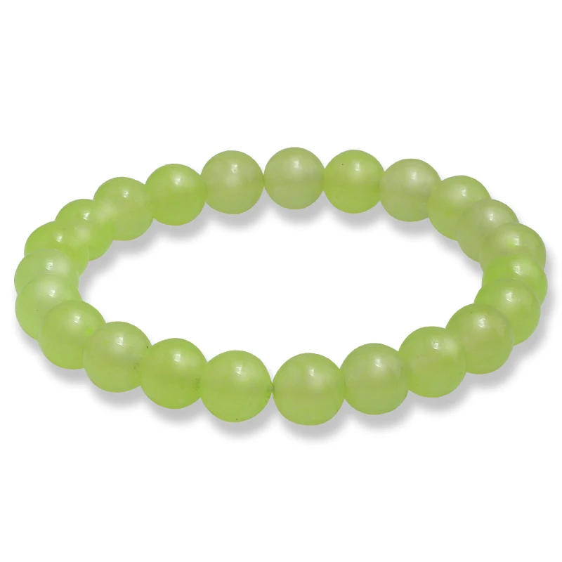 Браслеты из натурального бисера браслеты 8 мм эластичные спортивные с шармами