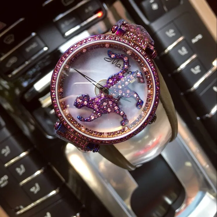 Женские наручные часы Роскошные Кварцевые с бриллиантами и кристаллами