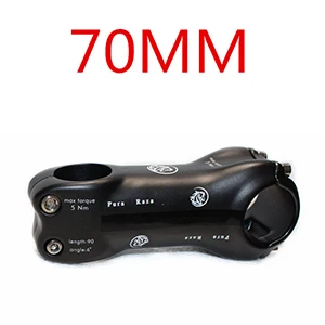 Black 70mm puaraza полный углеродного волокна горный велосипед Диаметр/Велосипедный вынос/стояк/MTB велосипед стволов 31,6*28,6/6 градусов - Цвет: Black 70mm