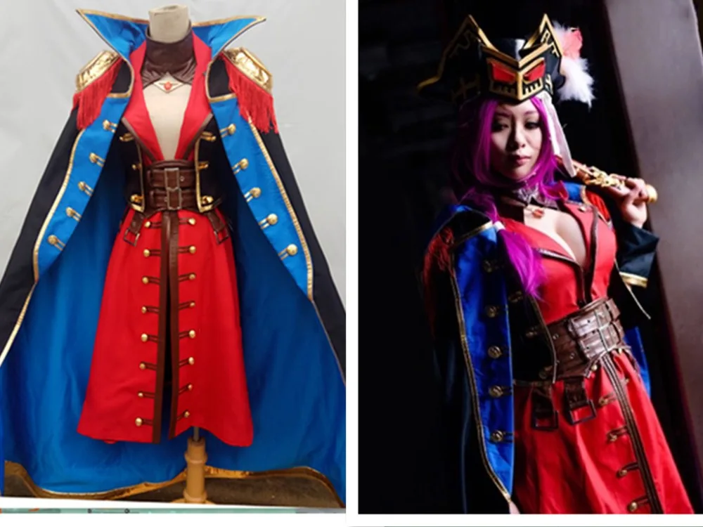 Аниме! Fate Grand Order FGO Francis Drake готический плащ Униформа карнавальный костюм на