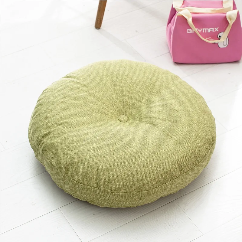 Подушки из хлопка и льна в японском стиле для офиса обеденного стула подушка под