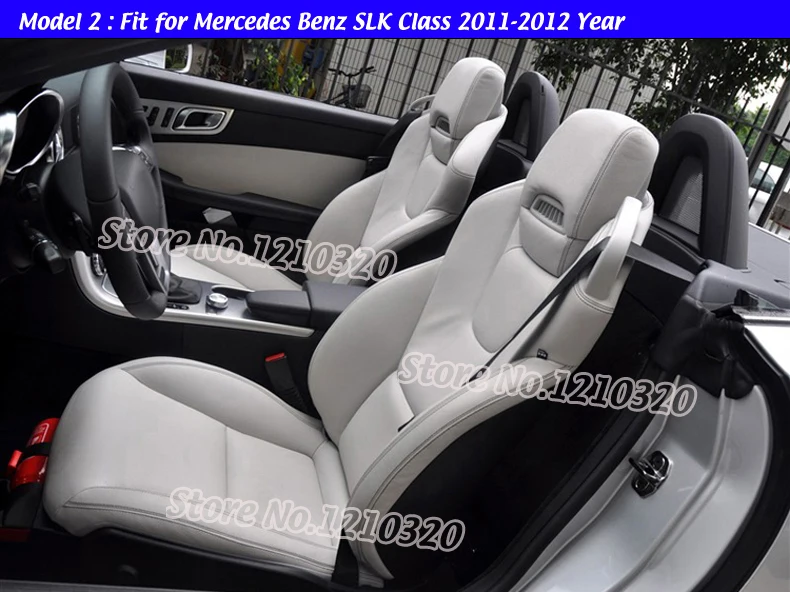 AUSFTORER теплые кожаные чехлы для сидений автомобиля для Mercedes-Benz SLK 200K 200 350 300 250 автомобилей сиденья автомобилей подушки Аксессуары для велосипеда
