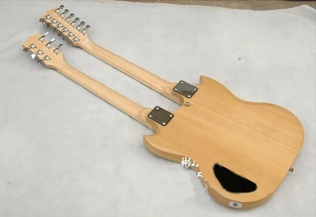 TOP Musical Instruments 12/ 6 String Solid Body Double neck 1275 Alpine Burlywood electric guitar | Спорт и развлечения