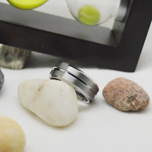 НОВЫЕ ПОСТУПЛЕНИЯ Мужчины Женщины Мода Серебряный Цвет Рифленая Обручальное Band