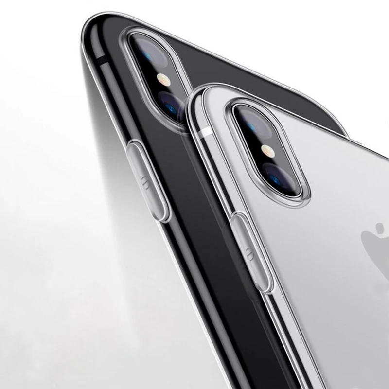 Ультратонкие прозрачные телефонные чехлы для iPhone XR Xs Max X 8 7 6 6S Plus 5 5S SE мягкий силиконовый защитный чехол