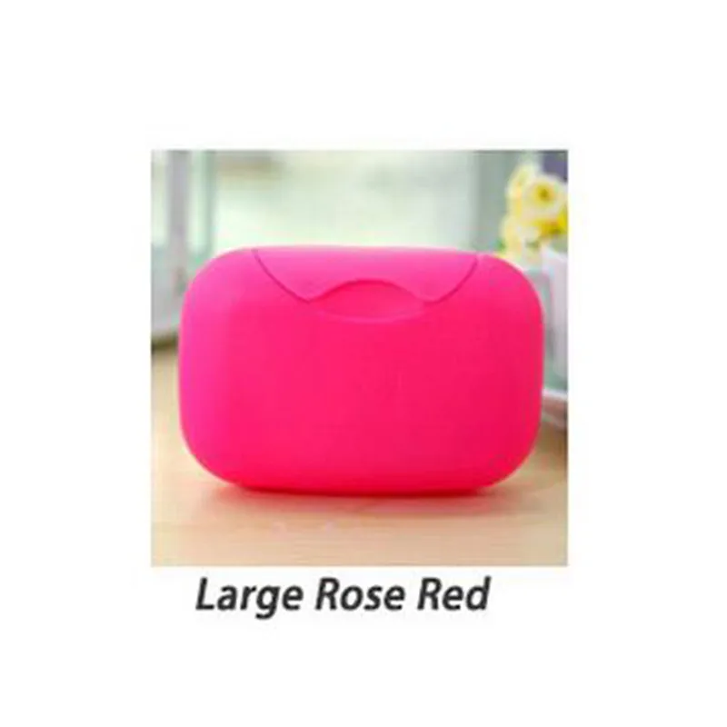 Rose Red Large Ванная комната Туалет Facut интимные аксессуары мыльницы коробка портативный тарелка чехол домашний душ путешествия пеший Туризм держател - Цвет: Rose Red Large
