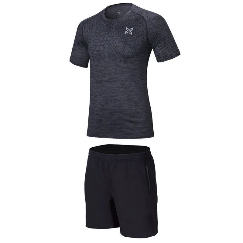2018 Новый Быстросохнущий комплект мужской одежды для бега спортивная
