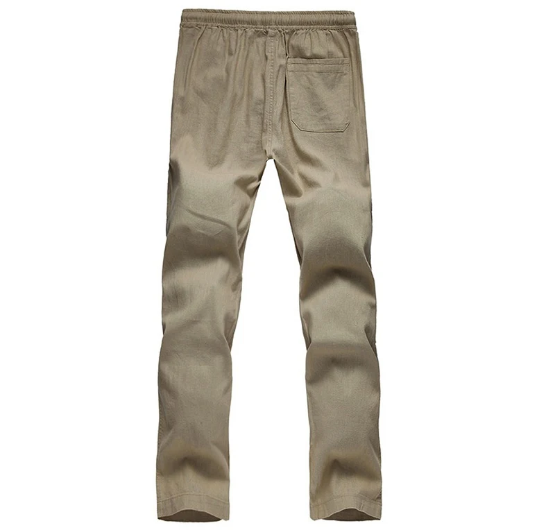 Супер предложение мужские льняные Хлопковые Штаны спортивные штаны для бега